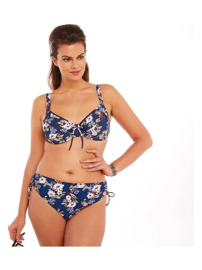 Haut de maillot à armatures MEDITERRANEE   Brigitte Bardot Bain   Bleu