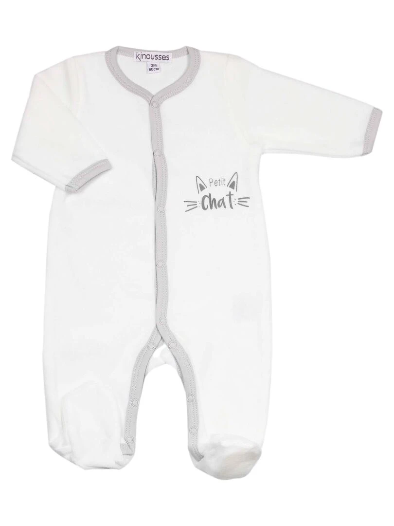 Pyjama Dors bien bébé Blanc
