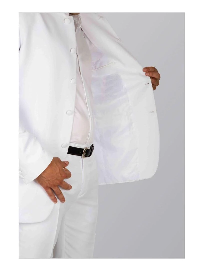 Veste col mao Kebello   Blanc Blanc