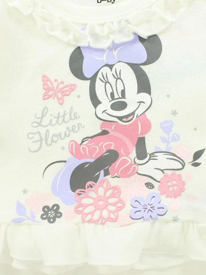 Disney   Ensemble Tunique legging bébé fille Imprimé Minnie   Blanc