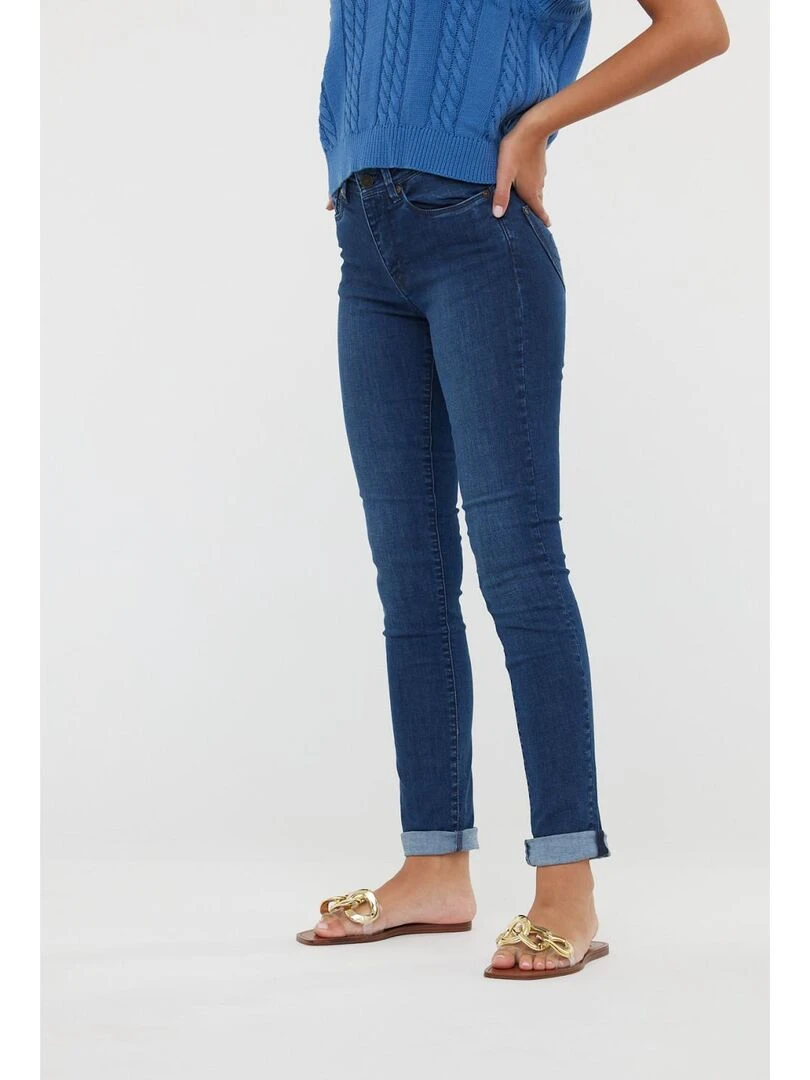 Lee Cooper   Pantalon coton chino slim JEMILA   Rouge brique