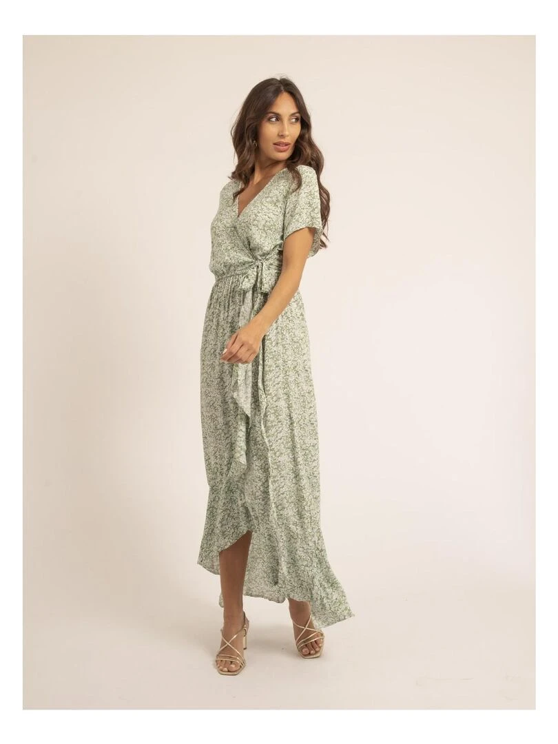 Robe longue motifs IGAELLE   Vert