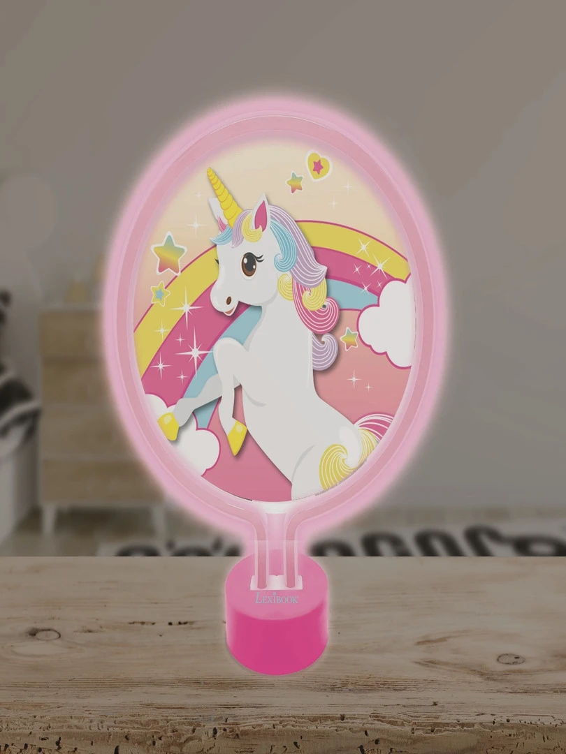 Lampe Néon Déco Licorne Transparent