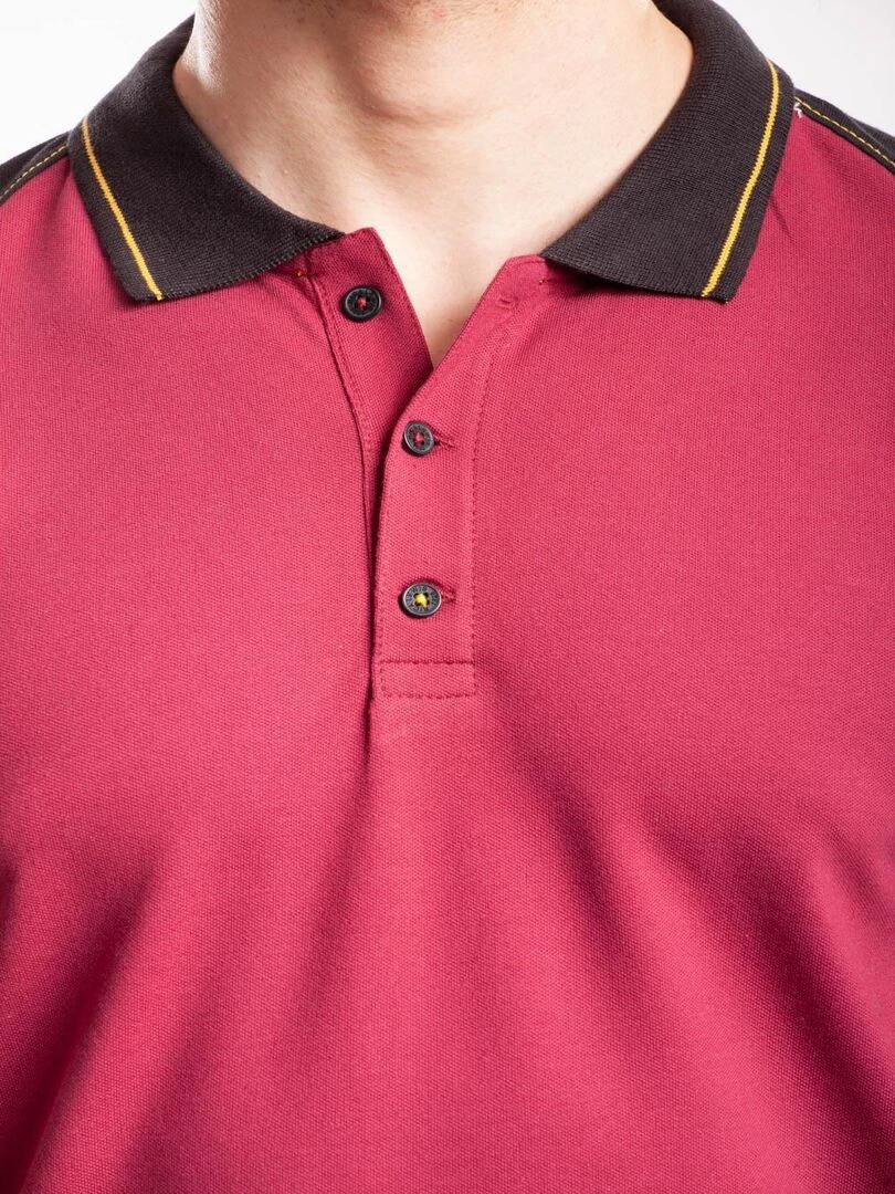 Polo stretch renforcé WORKPOL 'Rica Lewis'   Rouge