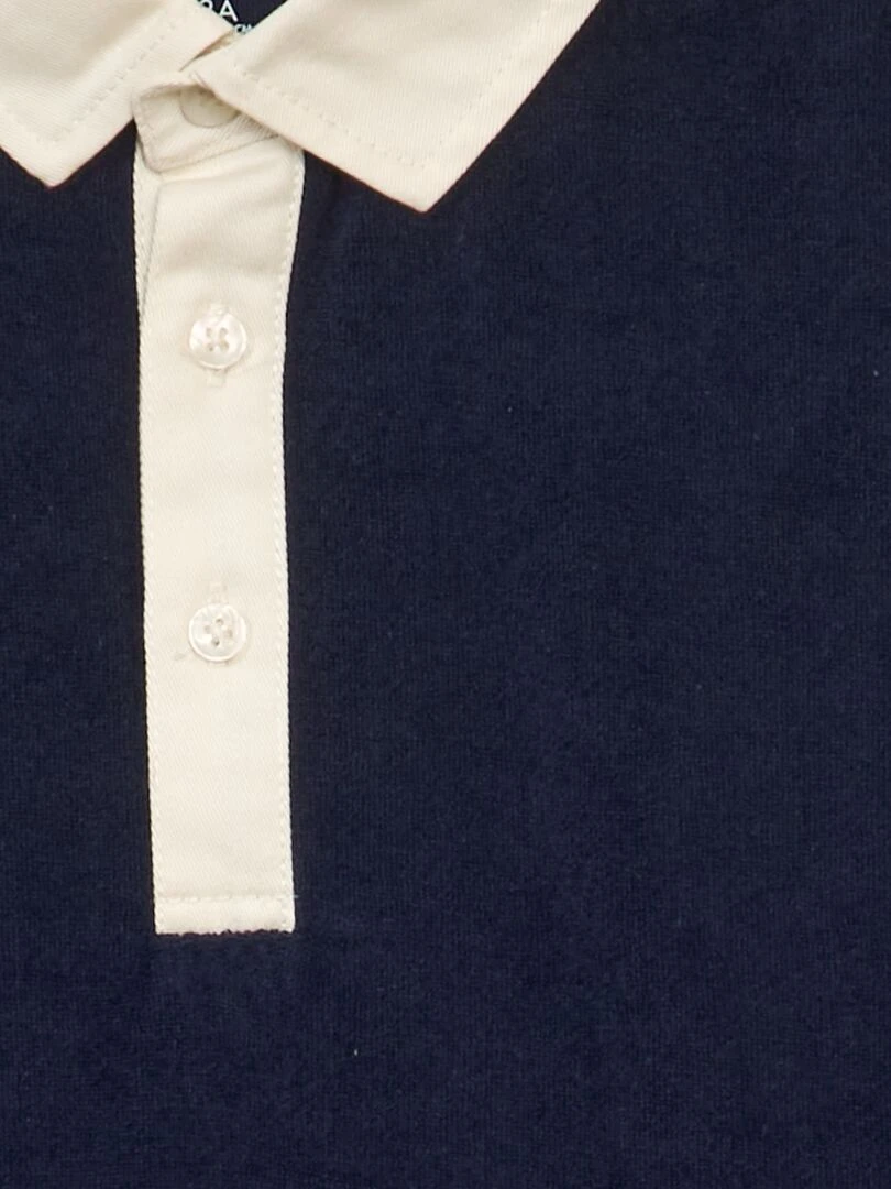 Polo style rugby Bleu
