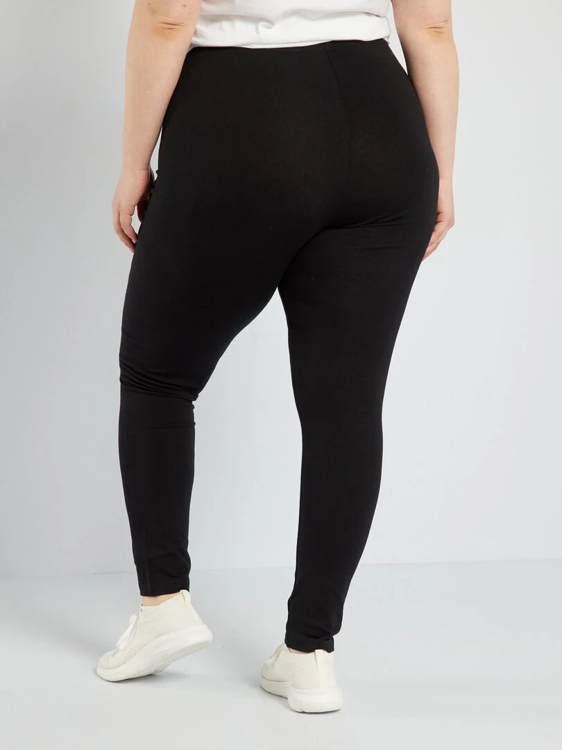 Legging long coton stretch noir