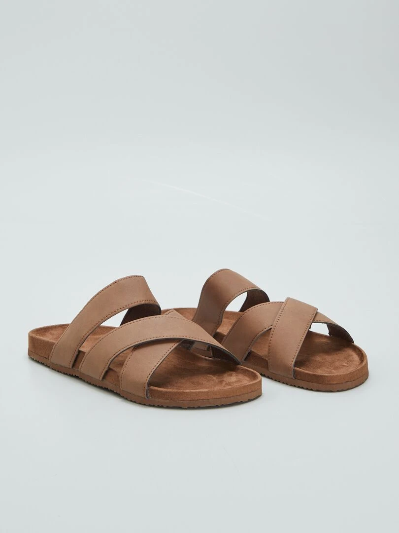 Sandales unies Marron