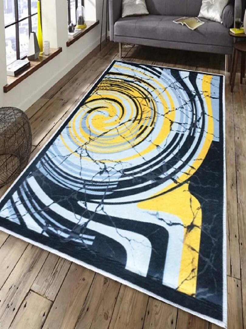 Tapis TOURBILLON Jaune Jaune