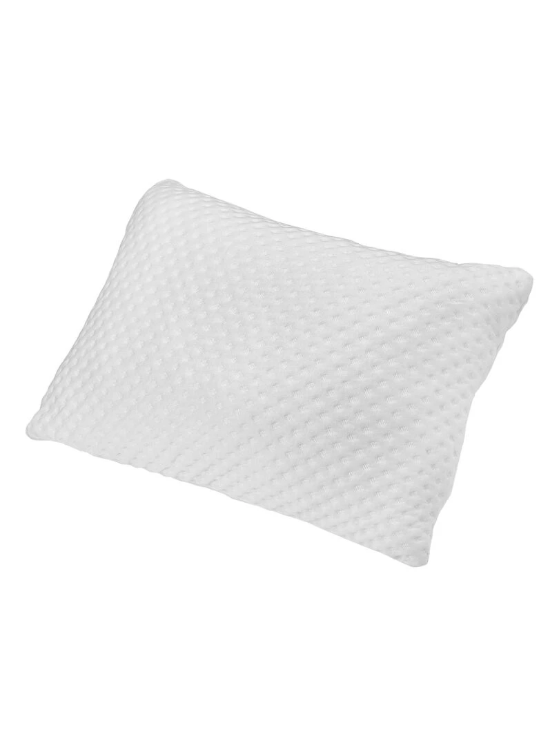 Oreiller à flocons et mémoire de forme Blanc