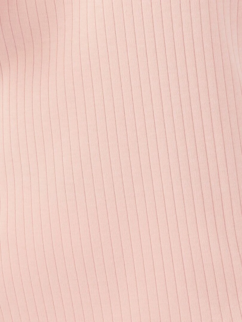 Pyjama maille interlock côtelée douce et souple   Damart   Rose