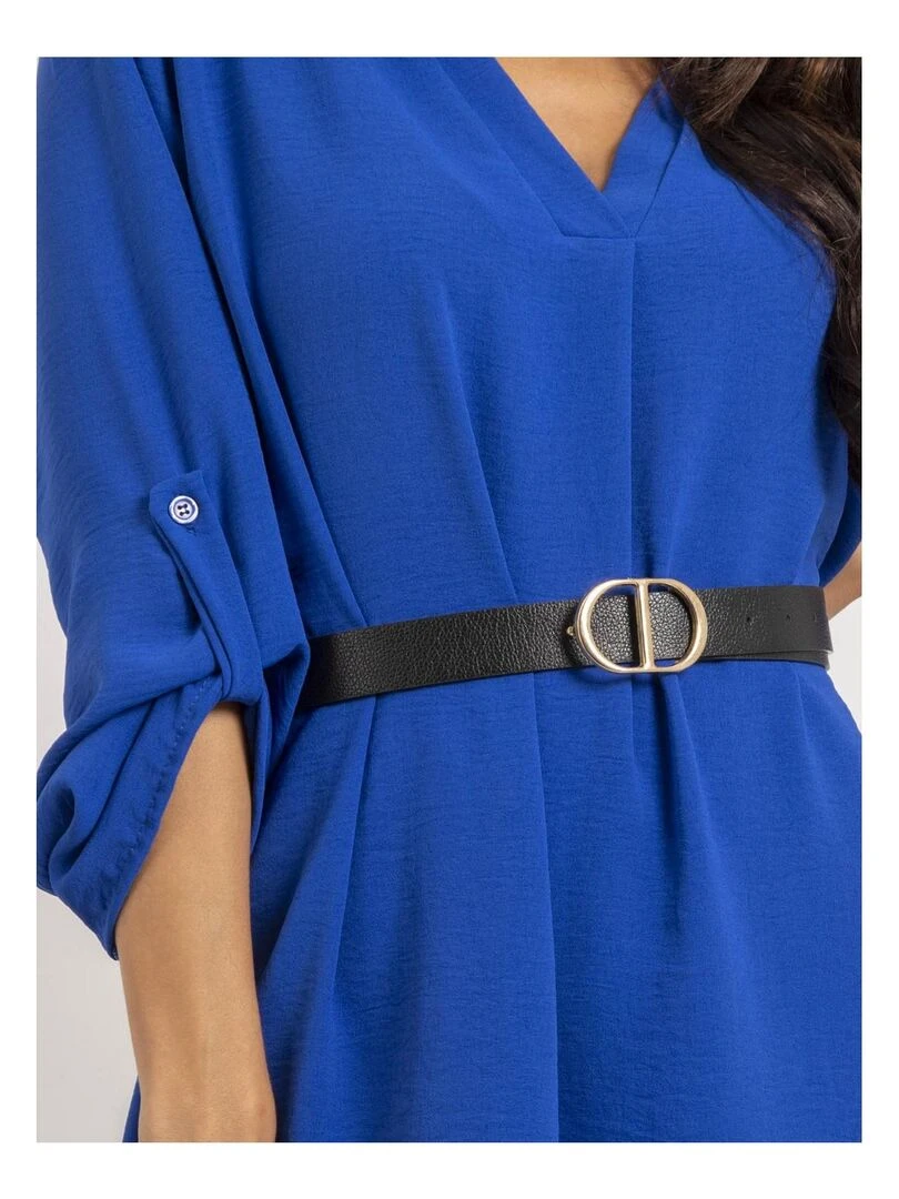 Robe courte ample INAAM   Bleu roi