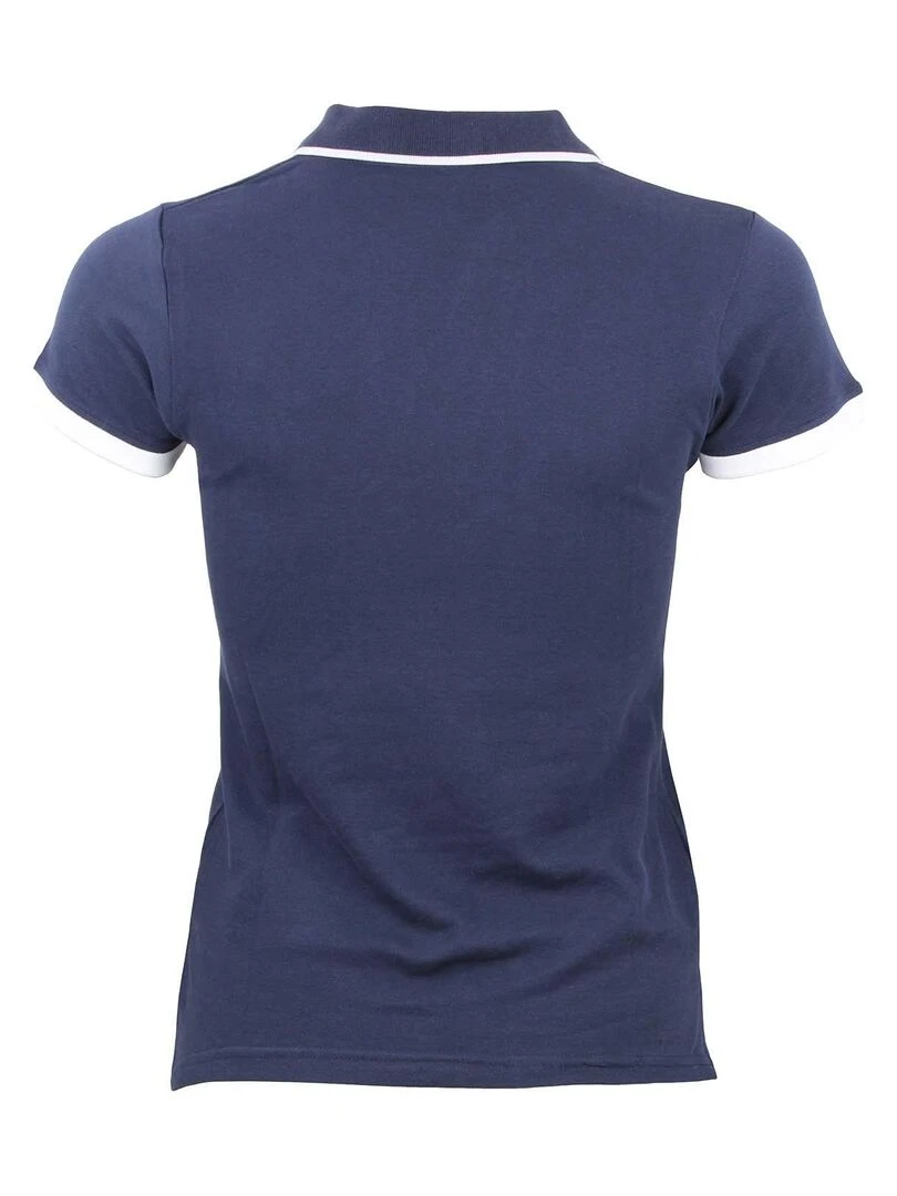 Polo manches courtes femme ASFALTE Bleu marine