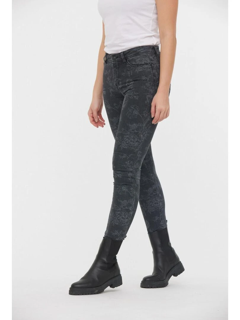 Lee Cooper   Jean coton slim push up JAMIA   Gris