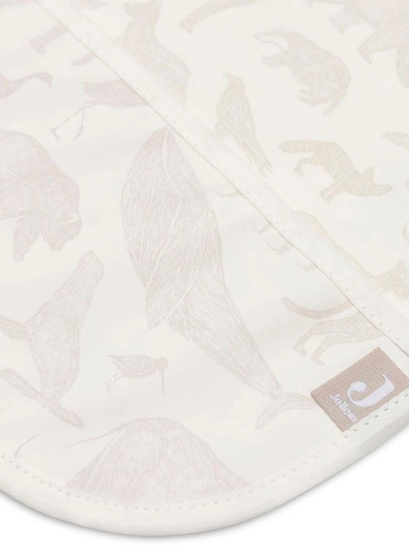 Bavoir à manches imperméable Animals Nougat   Beige