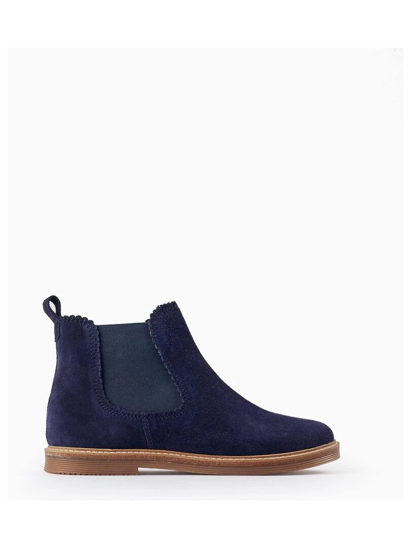 Bottes Chelsea en daim pour fille ROYALS OFF DUTY Bleu foncé
