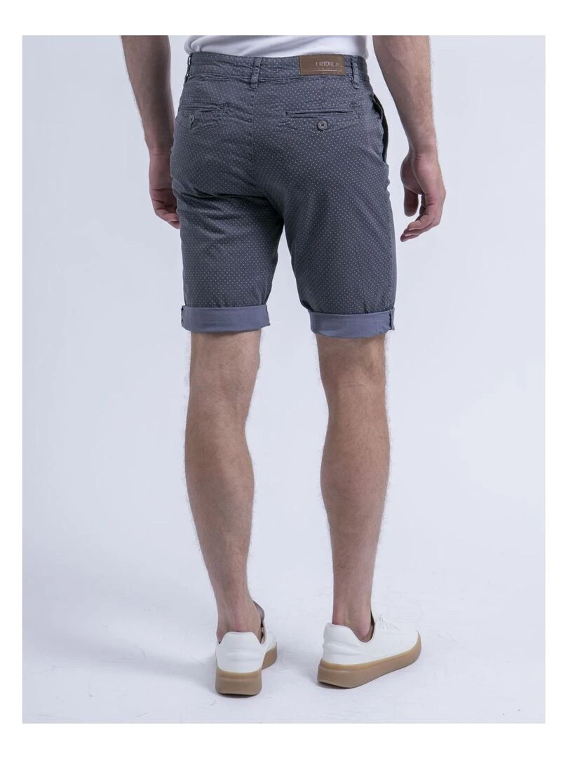 Bermuda chino motifs BOLSAN Bleu marine
