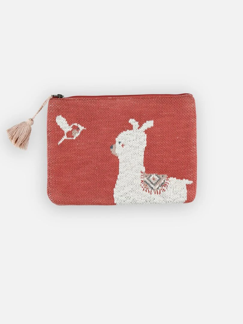 Pochette en jacquard Moris&Sacha (Coton 100% Organique) Orange