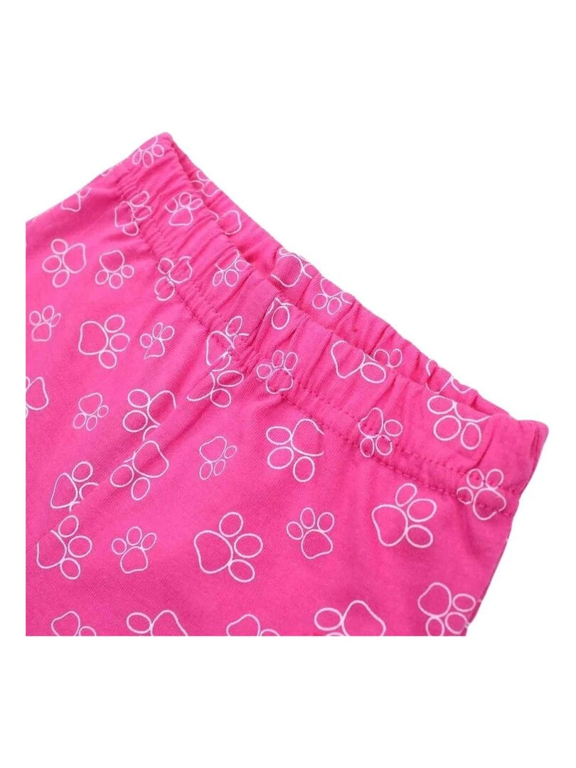 Paw Patrol   Ensemble T shirt short bébé fille Imprimé La Pat' Patrouille   Rose