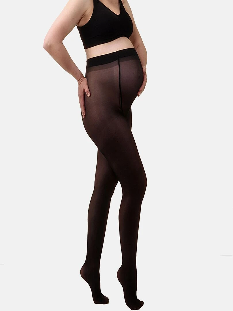Collants de grossesse transparant magique 40den (Mamsy) Noir