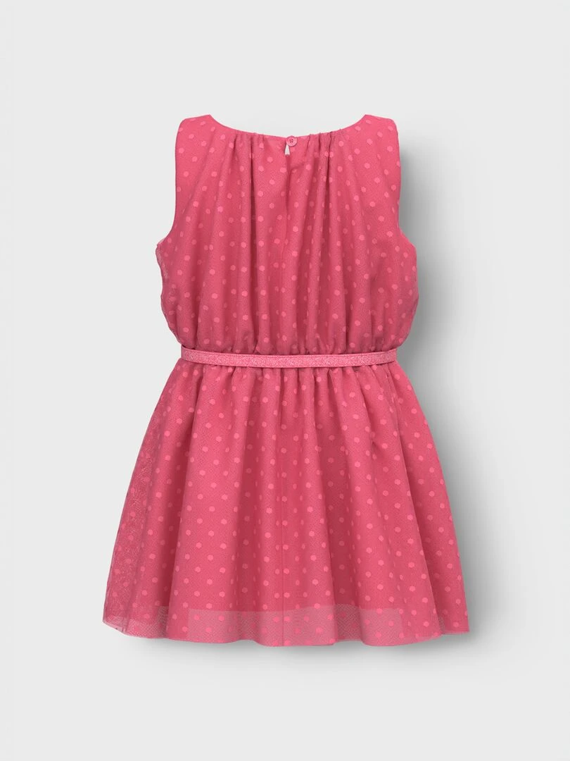 Robe en voile plumetis 'Name it' Rose