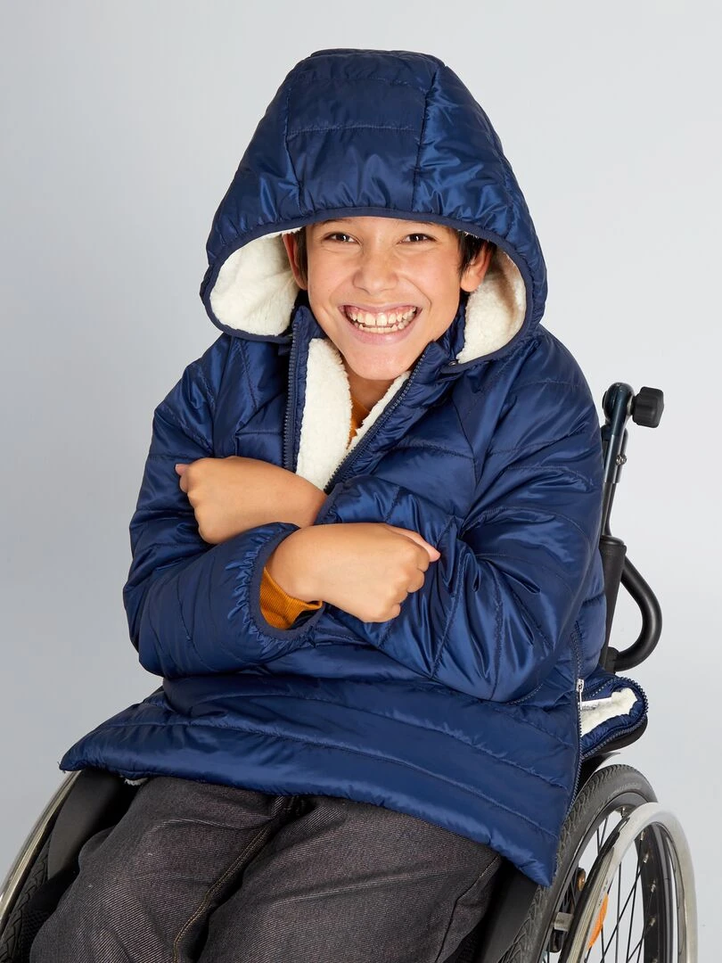 Doudoune matelassée à capuche   So Easy   Bleu marine