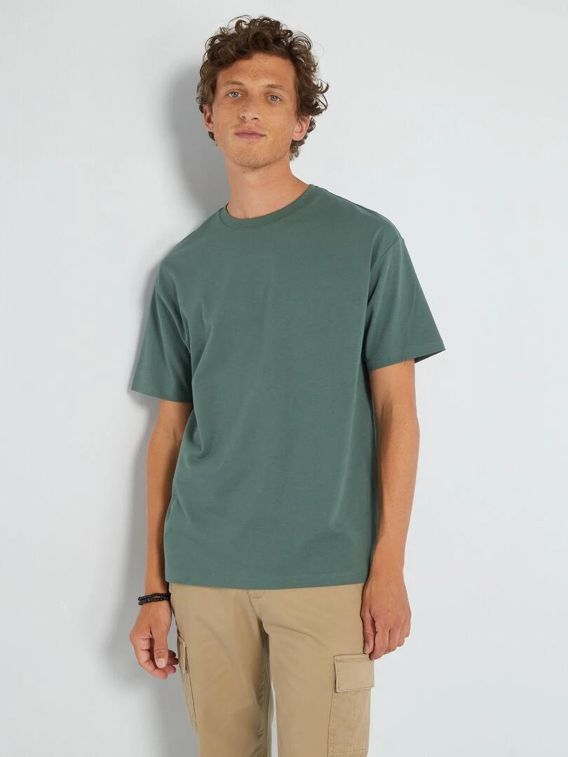 T shirt en jersey uni Tough Cotton™ Vert
