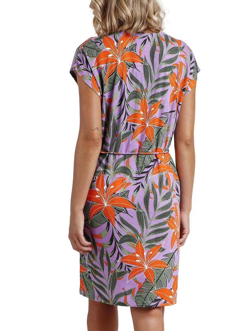 Robe estivale Jungle Mauve Violet