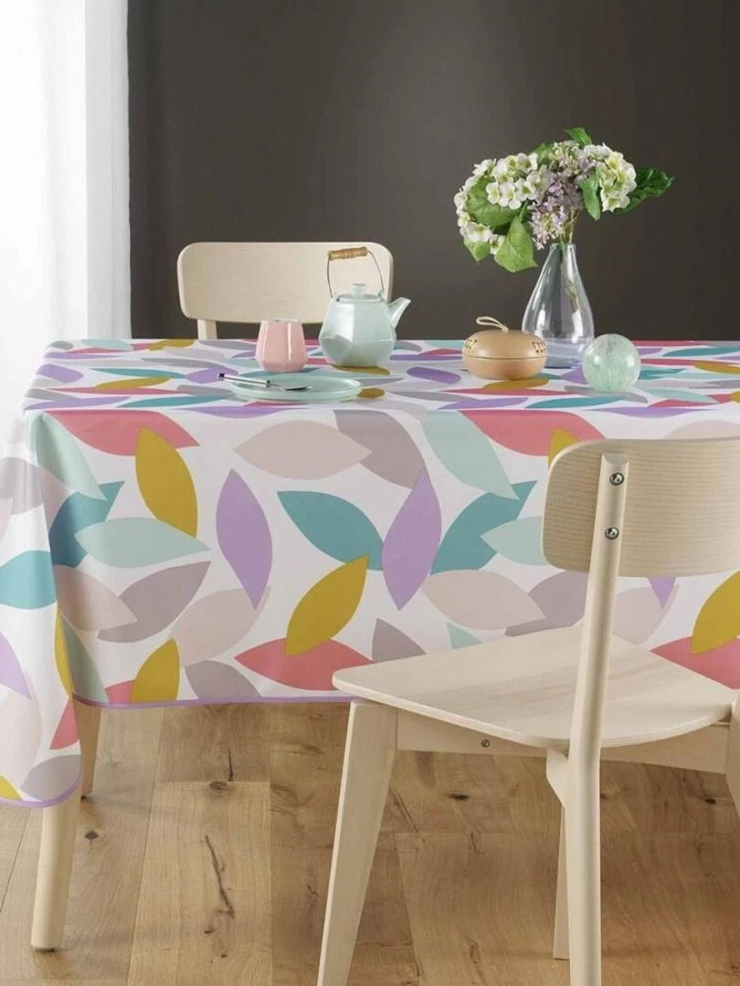 Nappe rectangulaire 150x240 cm Fantasia Blanc