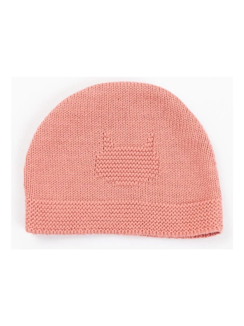 Bonnet en coton Petits Chats Rose