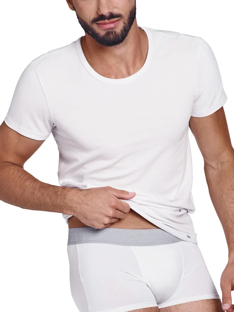 T shirt manches courtes Hercules Blanc