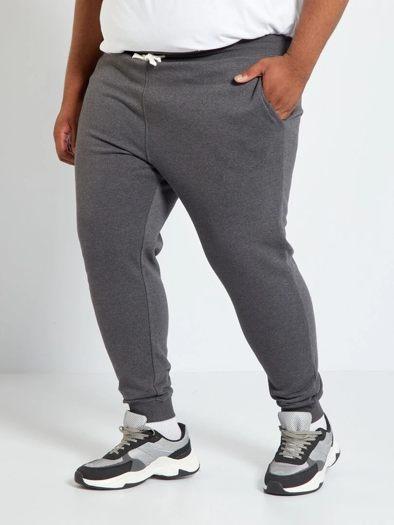 Pantalon de jogging en molleton Gris foncé