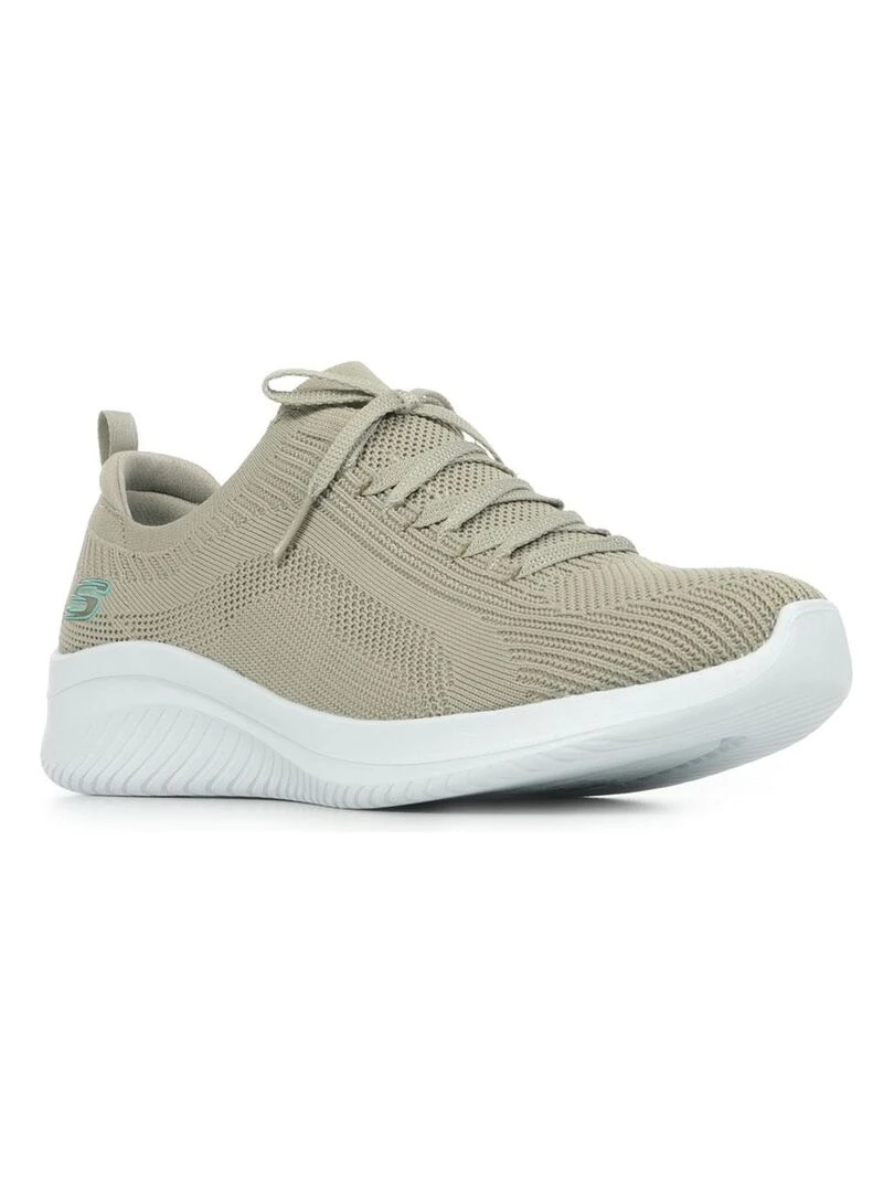 Baskets Skechers Ultra Flex 3.0 Big Plan Blanc Marron