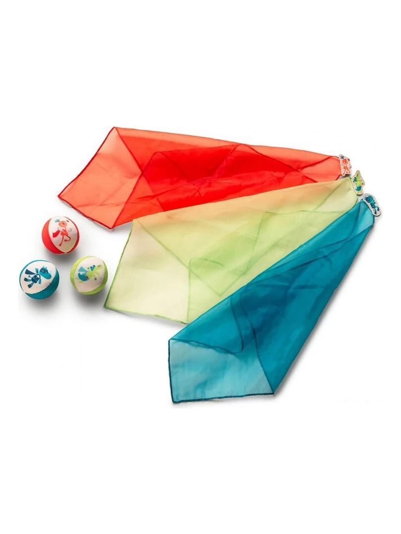 Mon 1er set de jonglage : 3 foulards et balles colorées N/A