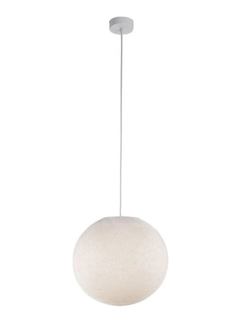 Suspension simple globe M Ecru