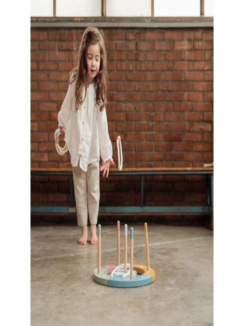 Jeu de lancer d'anneaux en bois FSC   N/A