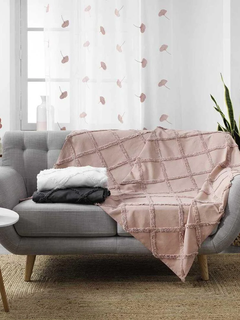 Plaid Calyssa Blanc