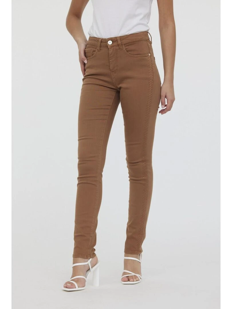 Lee Cooper   Pantalon coton slim LC135   Blanc