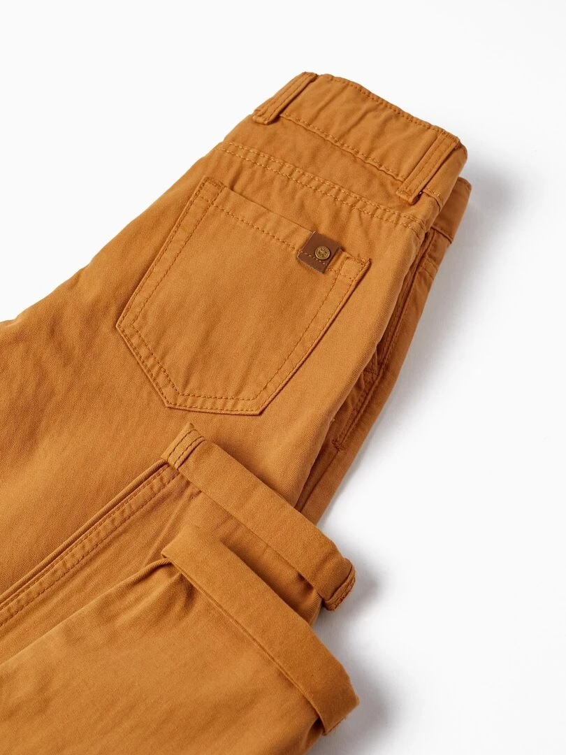 Pantalon en sergé de coton pour garçon   ACE CLUBS   Jaune foncé