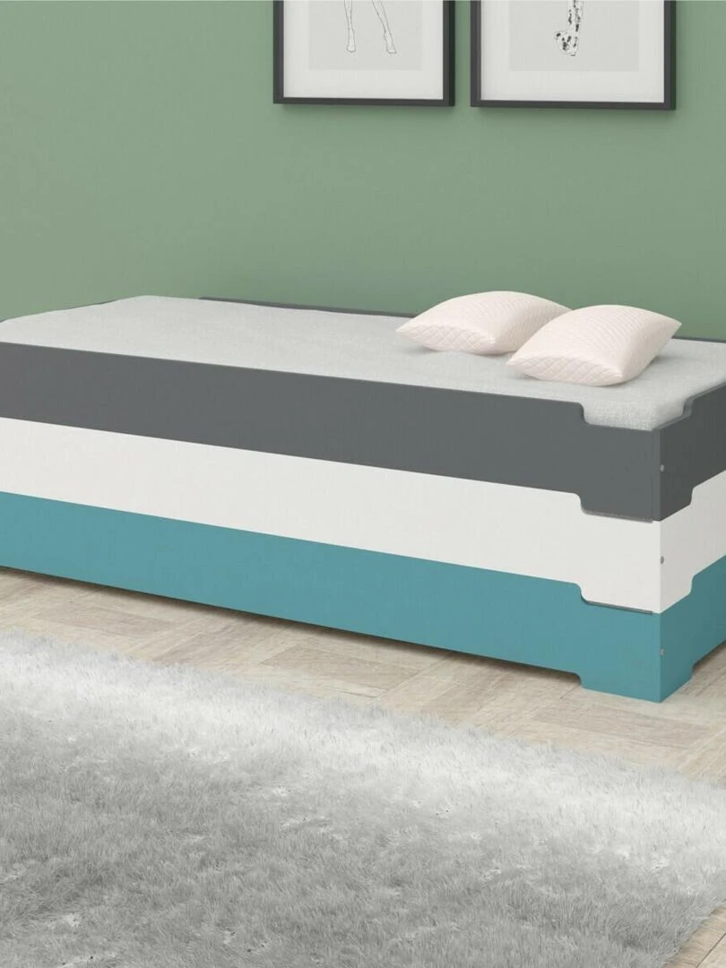 Lit empilable Stack   AKITEN RETAIL   Blanc Blanc