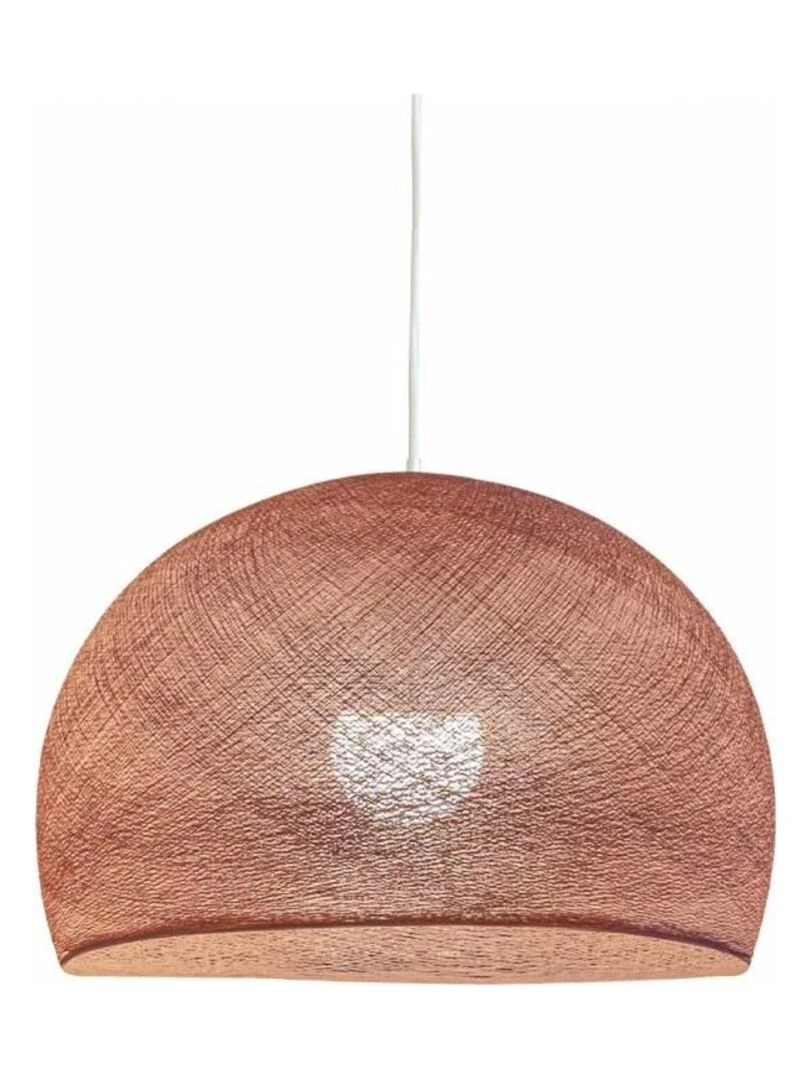 Abat jour coupole nude 50 et sa suspension simple Vieux rose