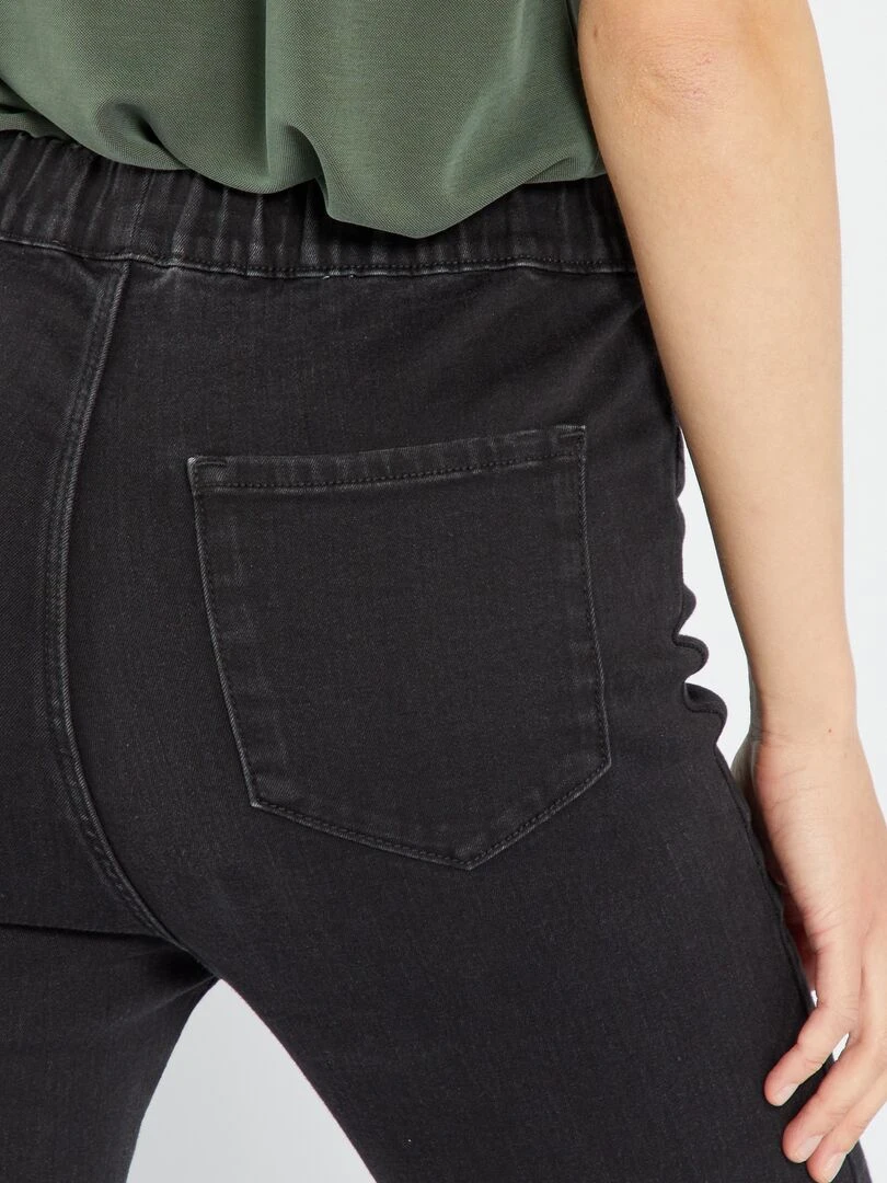 Jegging taille haute stretch   Noir