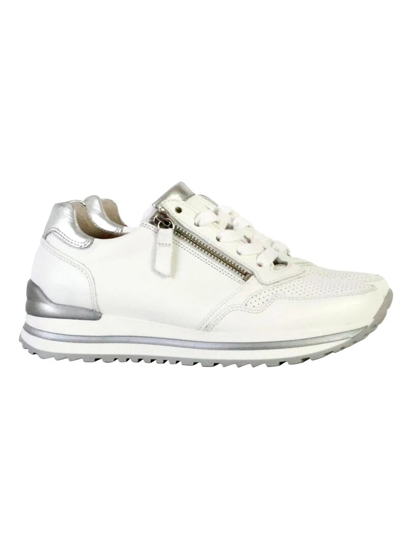 Basket Cuir Gabor FI. Twist Blanc