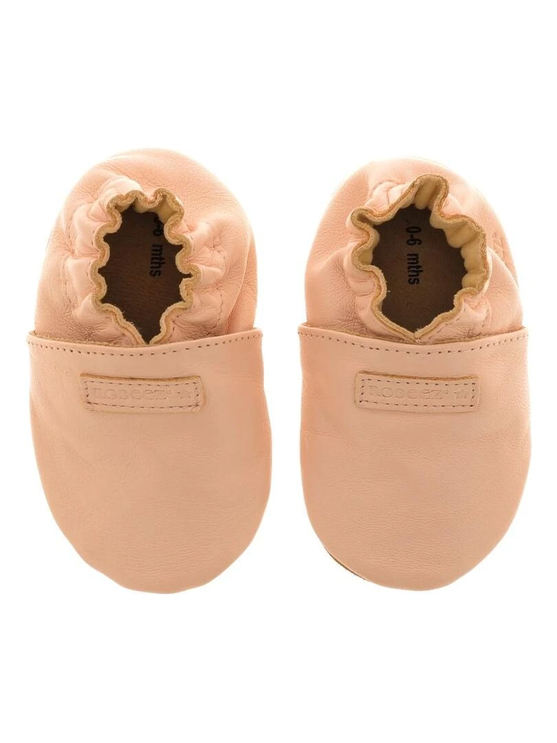 Chaussons Cuir Myfirst Rose