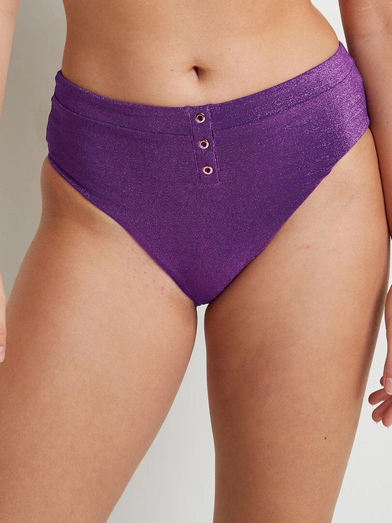 Maillot de bain culotte haute Moorea RougeGorge Lingerie Violet