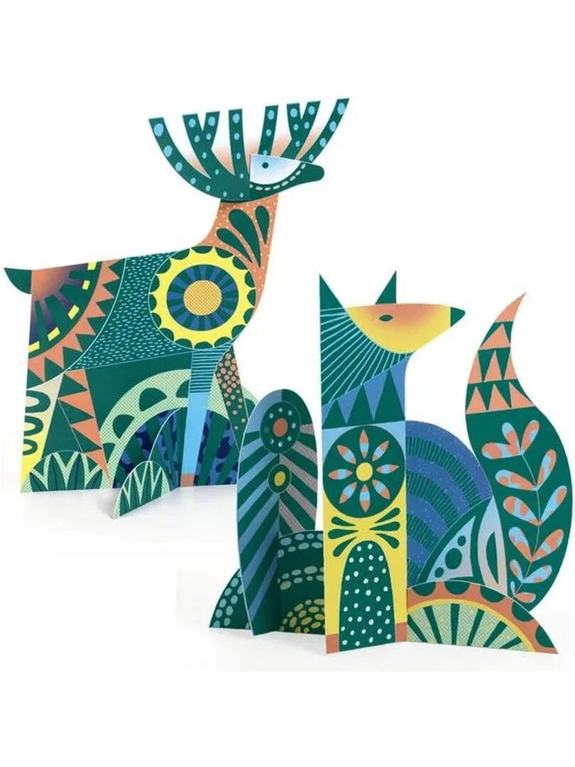 Sculpture A Gratter Animaux Folk N/A