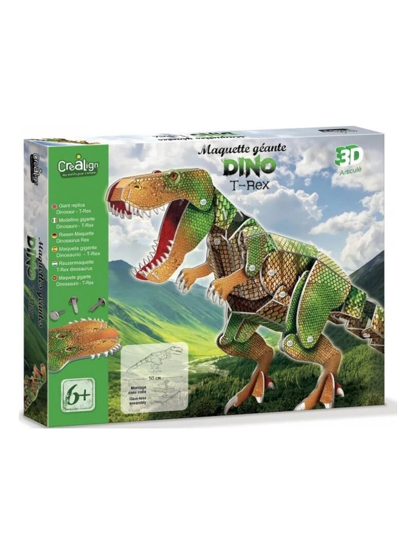 Maquette de dinosaure en cartons N/A