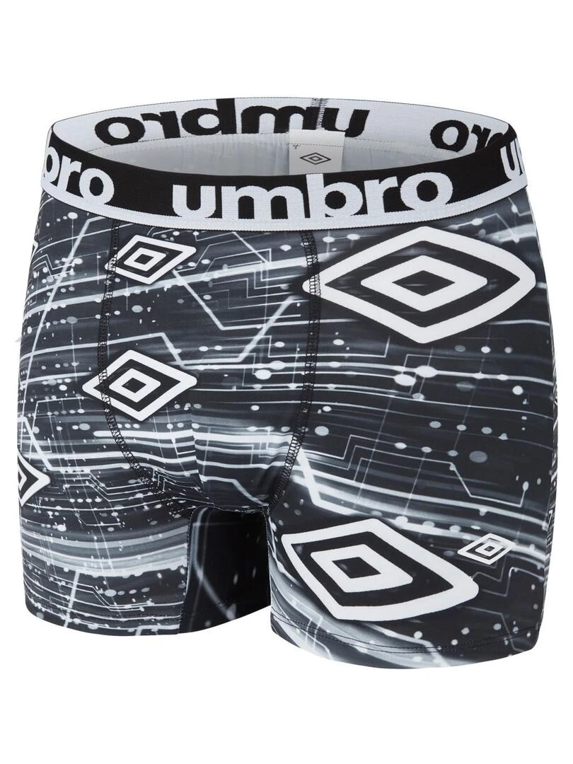 Lot de 5 Boxers homme imprimé Sublimation Umbro   Noir