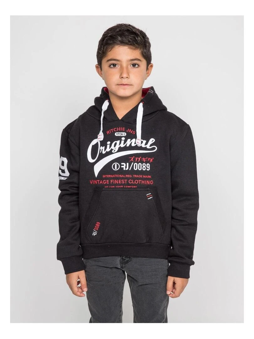 Sweat capuche WARLUZ J Noir