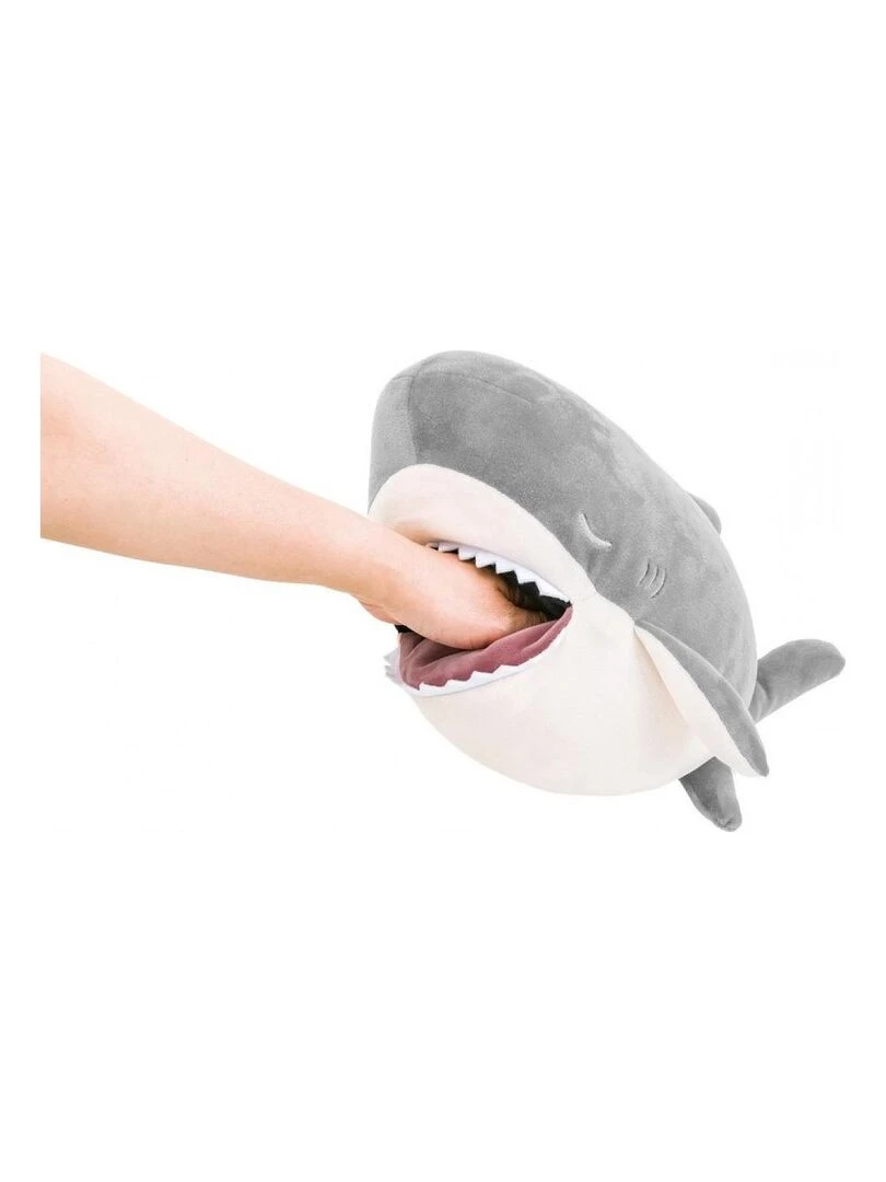 Peluche nemu nemu   ZAP   Requin   Taille S   16 cm   Gris