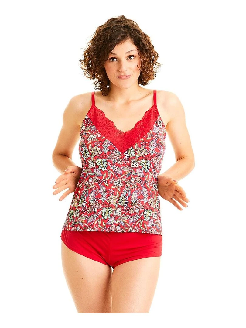 Top short ARIA Pomm'Poire Rouge